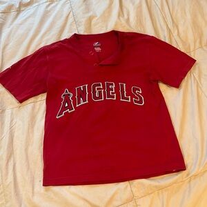 Angels baseball baby tee